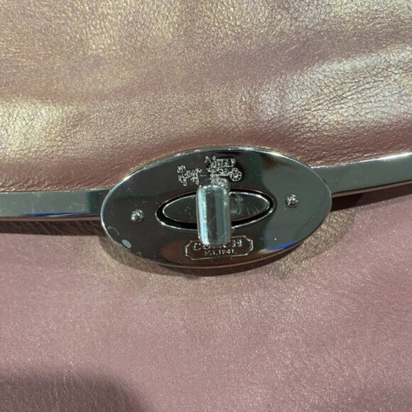 Coach Madison Madeline Satchel, Rose Gold Leather, EUC - Picture 6 of 12
